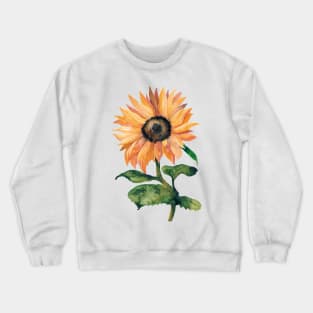 Sunflower Watercolor Crewneck Sweatshirt